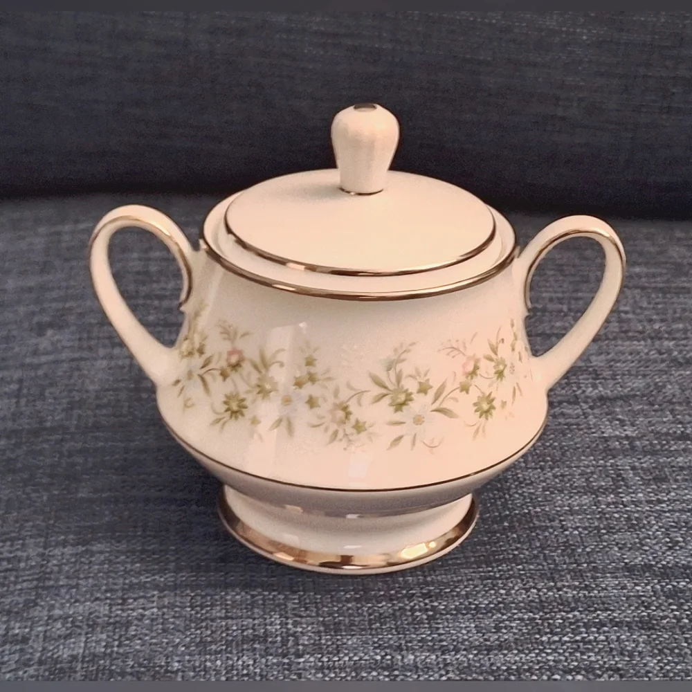 NORITAKE, Savannah Platinum Rim |  Serving Platters & Bowls and Sugar Bo…
